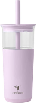 REDUCE Aspen - 20oz Vacuum Insulated Glass Tumbler - Extra Wide Straw & Lid | by Reduce