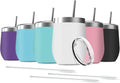 6 Pack 12 oz Stainless Steel Wine Tumbler by Deitybless