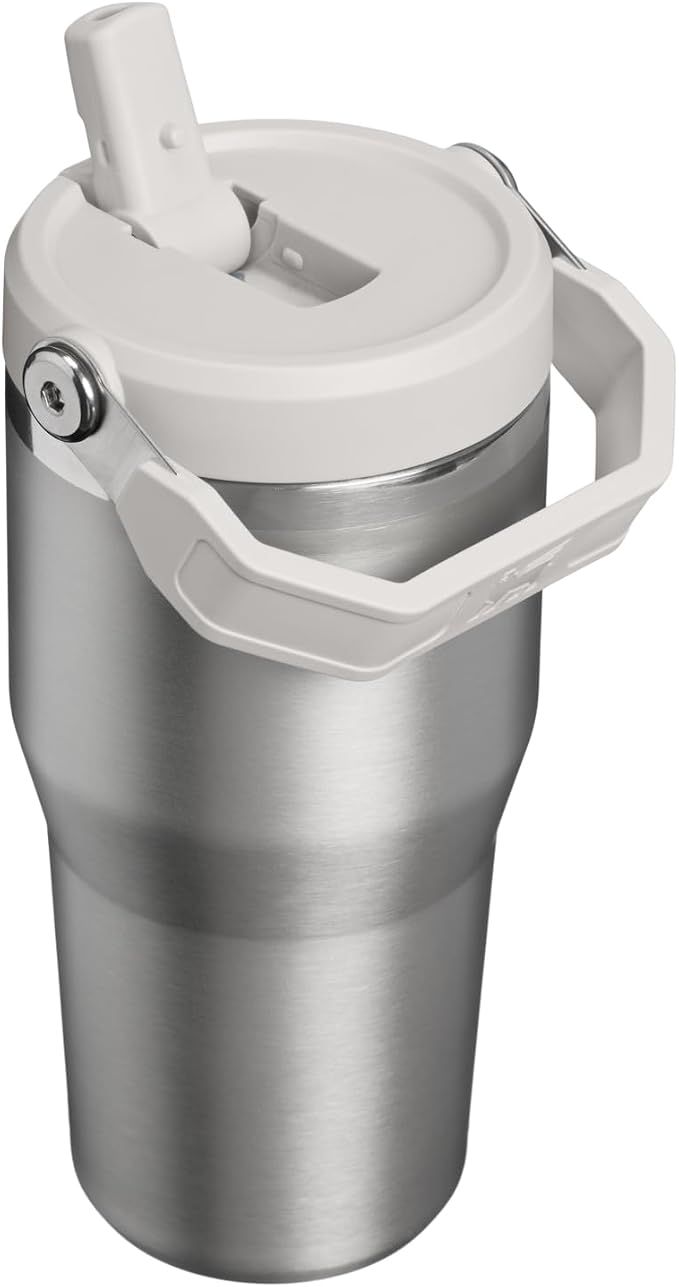 STANLEY IceFlow 2.0 Flip Straw Tumbler, 20 oz, Stainless Steel Ash | Easy Carry - Image 3