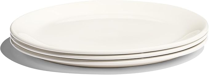 Made In Cookware - 11" Dinner Plates - Set of 4 - White - Porcelain - Crafted in England