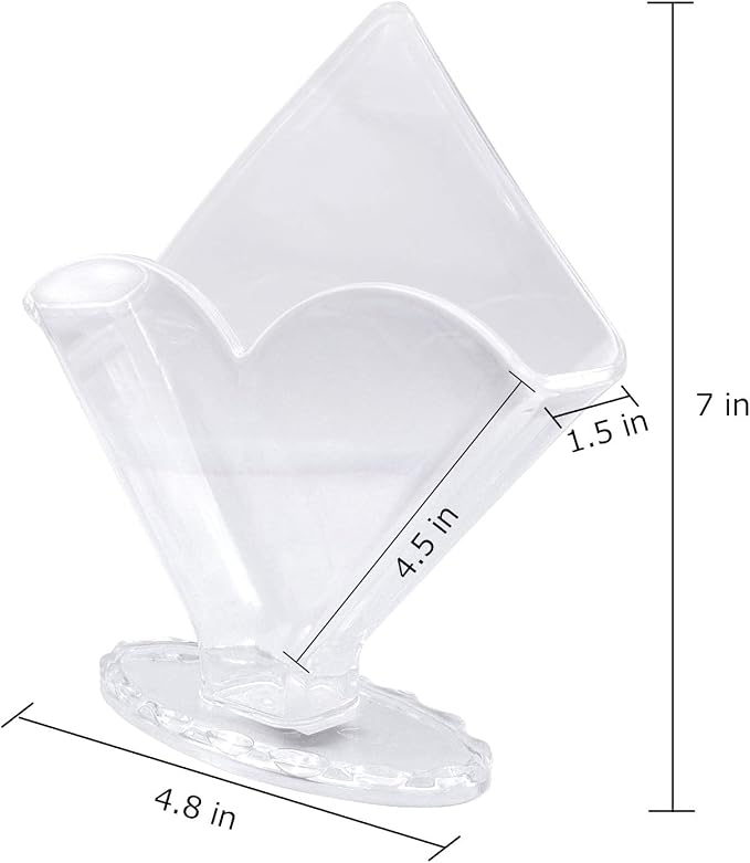 Cocktail Napkin Holder 2 Pack | Acrylic Clear Coffee Filter Holder, Modern - Image 6