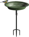Koutemie Bird Bath for Outside 1-¼ Gallon Detachable, Deep Green, 29 Inch | by Koutemie