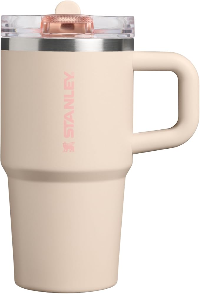 STANLEY Quencher ProTour Flipstraw Tumbler, 20 oz, Champagne | Built-In Straw & by Unknown