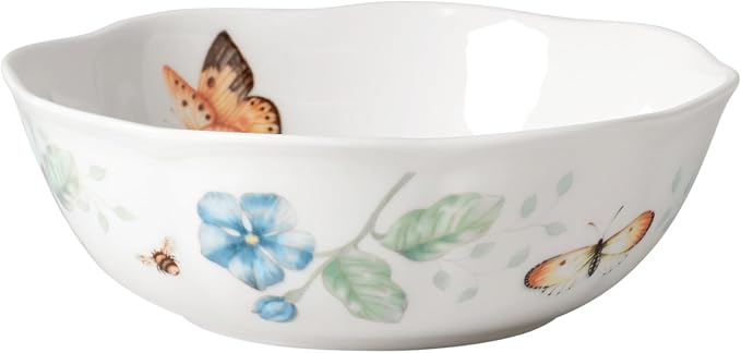 Lenox Butterfly Meadow All-Purpose Bowl, Salad Bowl | Dishwasher safe | by Lenox