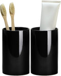 Gaolinci 2 Pcs Simple Solid Color Ceramic Mouthwash Cups, Bathroom Brushing Cup by Gaolinci
