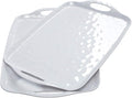 TP Melamine Serving Trays with Handles, 17” x 12”, Pure White | Rectangular by TastePrime
