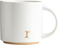 COLLECTIVE HOME Ceramic Coffee Mug, 15 oz Monogram Cup by COLLECTIVEHOME