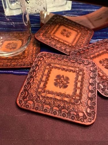 Leather Coasters 4"- 4 or 25 Packs Unfinished - Image 5