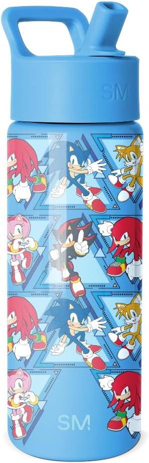 Simple Modern Sonic the Hedgehog Kids Water Bottle & Toddler Cup | 18oz | by Unknown