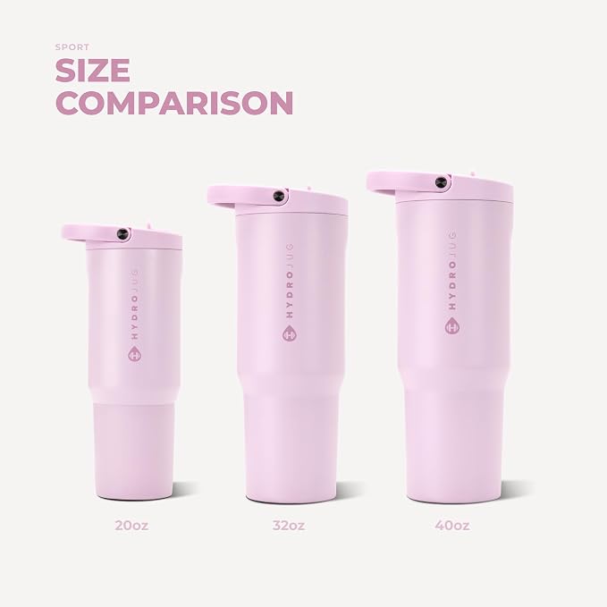 HydroJug Sport 20 oz Insulated Stainless Steel Water Bottle, Sweet Pea - Image 5