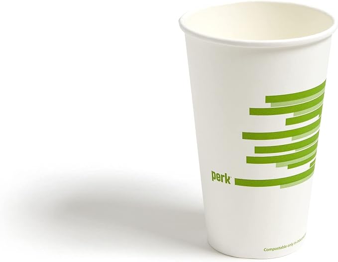 Perk Eco Compostable Paper Hot Cups, 16 Oz - Image 2