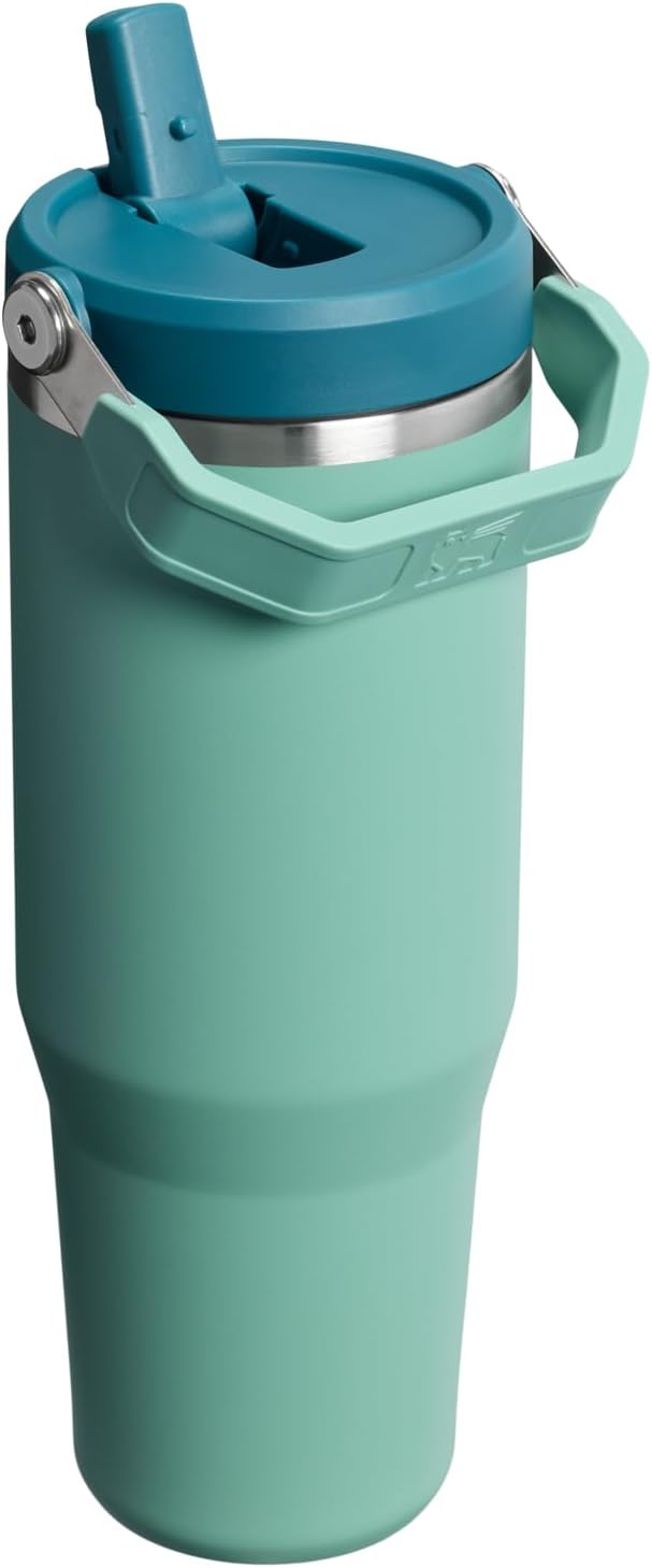 STANLEY IceFlow 2.0 Flip Straw Tumbler, 30 oz, Spring Green | Easy Carry Handle - Image 3