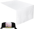 2 Pcs White Sublimation Table Runners Blanks 36 x 72 Inch Polyester White Table by Breling