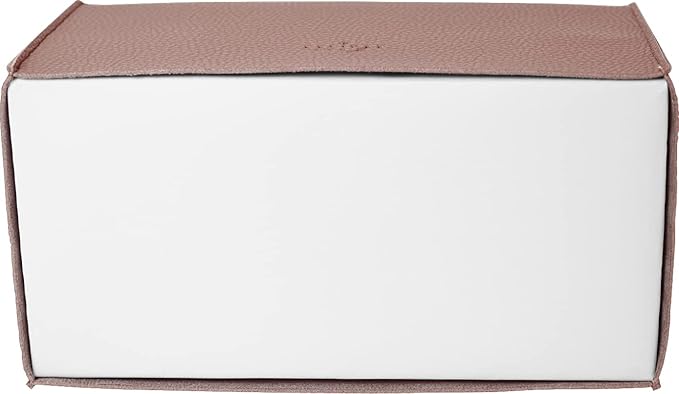 Carrotez Tissue Box Cover, [Refined] Modern PU Leather Rectangular Tissue Box Holder - Decorative Holder/Organizer for Bathroom Vanity Countertop, Night Stands, Office Desk 9.5"X5"X5" - Rose Pink