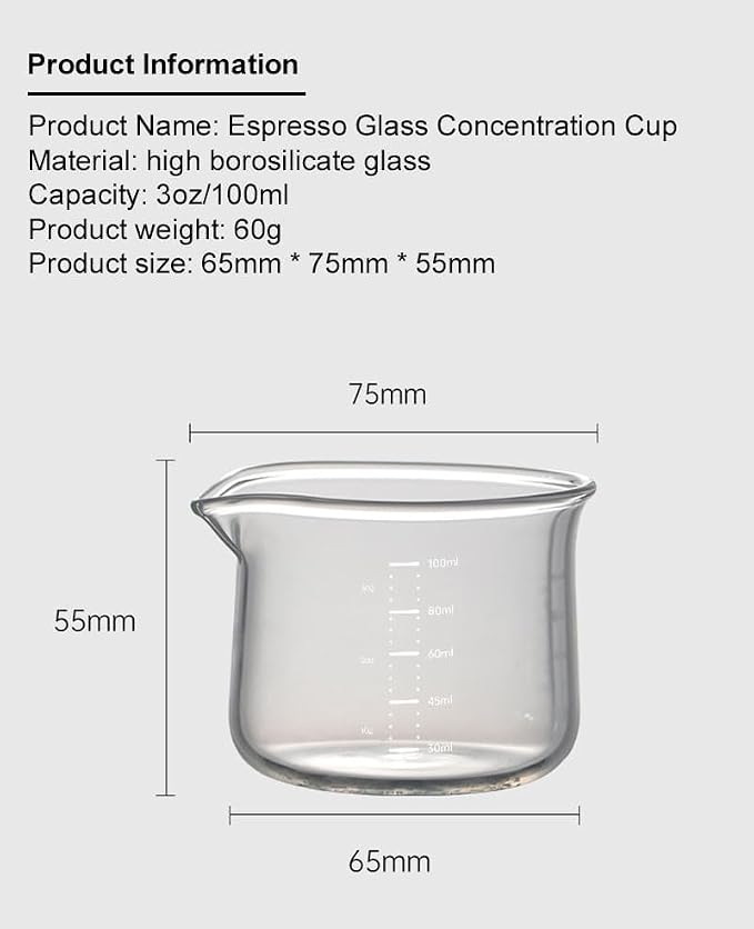 Espresso Cups, 100ML/3OZ Espresso Cups, Espresso Shot Glasses - Image 6
