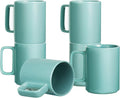E-liu Large 15 Ounces Porcelain Coffee Mug Tea Mugs Set of 6 | Cups by Creatingwarmandrefinedlifestylekitchenandhomeessentials