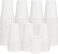 Paper Coffee Cups, 8 oz, 400 Pack | White disposable paper hot coffee cups by ECOEXTRA