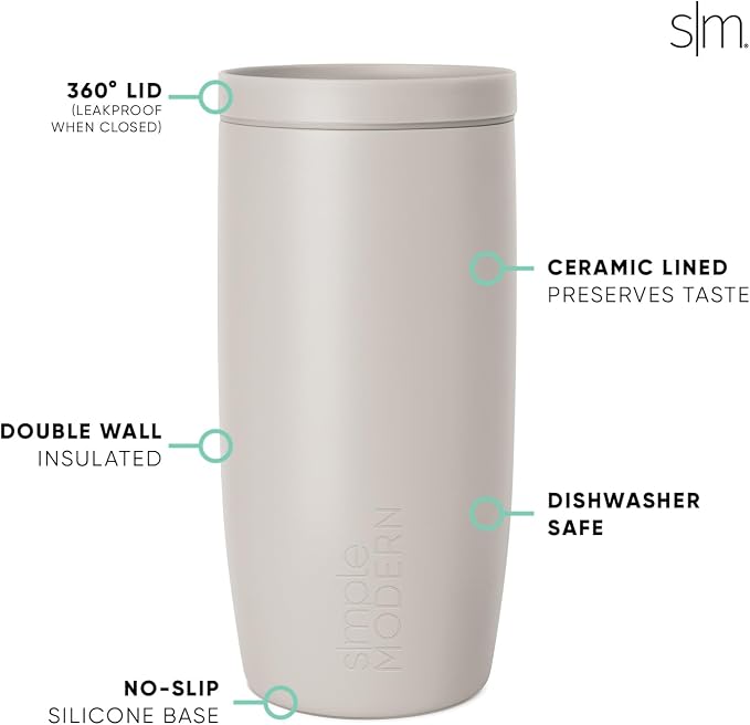 Simple Modern Halloween Travel Coffee Mug 360° Lid | 16oz | Witch | Voyager - Image 5