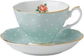 Royal Albert Polka Rose Teacup & Saucer Set by RoyalAlbert