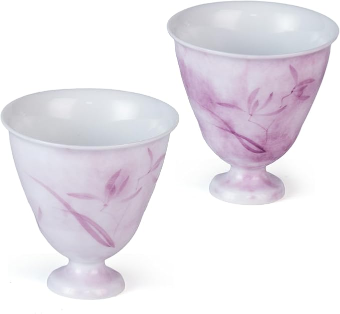 KAMMAK Ceramic Tea Cups Set of 2, 2.8 oz, Vintage Small Teacups, 703N | Hand by KAMMAK