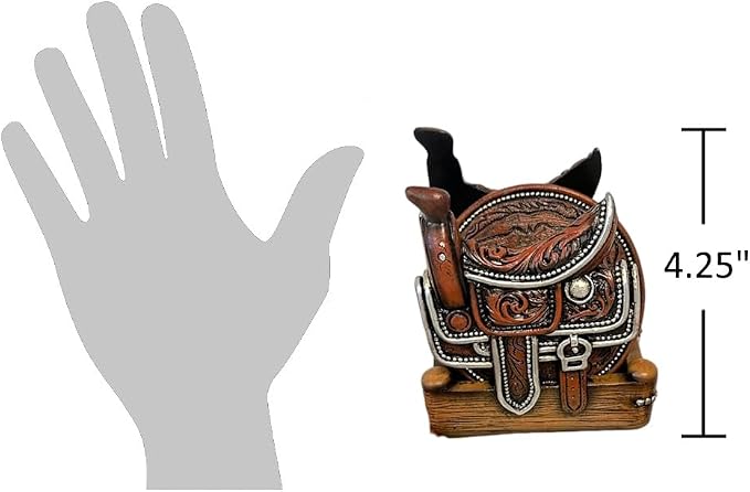 The Bridge Collection Western Saddle Coaster Set - Image 2