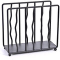 Modern Standing Napkin Holder for table, Black Metal, Tabletop Paper Napkin Dispenser for Coffee Filter Holder Kitchen, Dining Room, Outdoor.