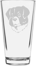 Wetterhoun Frisian Water Custom Personalized Dog Themed Etched All Purpose 16oz Pint Glass