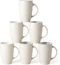 AmorArc 20 oz Large Coffee Mugs Set of 6, Tall Ceramic Coffee Cups-Beige | 3 by AmorArc