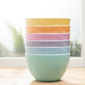 Set of 6 Large Bowls, 5.5-Inch 30.4 OZ ColorPop Melamine Bowls, Unbreakable by bzyoo