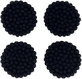 Humble Hilo Handmade Felt Coaster, 3.9 inches, Set of 4 (Black)