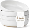 Gencywe 8.3" Pasta Bowls Set of 4, 34 oz Ceramic Salad Bowls, Wide and Shallow by Gencywe