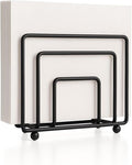 Napkin Holder for Table Countertop, Modern Decorative Sturdy Iron Black Metal by DIVINEGLANCE