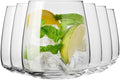 Krosno glasses for water, juices and other beverages | Elegant design | Set of 6 | Capacity 14.2 Fl Oz | Modern collection | Ideal for the home, restaurant, parties | Dishwasher-safe