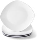 10" Square Dinner Plates Set of 4, Appetizer & Dessert, Dishwasher Safe by fMBB