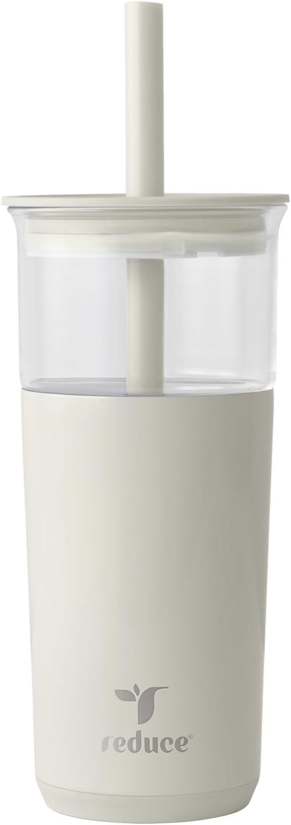 REDUCE Aspen - 20oz Vacuum Insulated Glass Tumbler - Extra Wide Straw & Lid | by Reduce