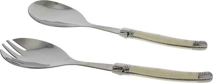 Laguiole Connoisseur Faux Ivory Salad Servers, 2 Piece Set - Image 2