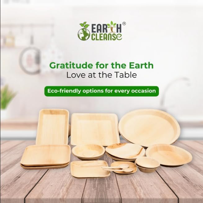 4" Areca Palm Leaf Square Bowls Compostable Biodegradable Eco-Friendly Bowls Natural Disposable Bowls, Perfect for Picnic Catering, Dessert, and Wedding (Pack of 100)