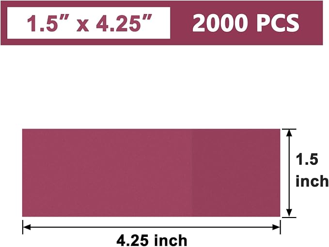 Self-Adhesive Napkin Bands, Burgundy | Wrap silverware & napkins, elegant table - Image 2