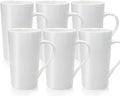 20 oz White Ceramic Coffee Mugs, Large Tall Coffee Mug by YINUOWEI