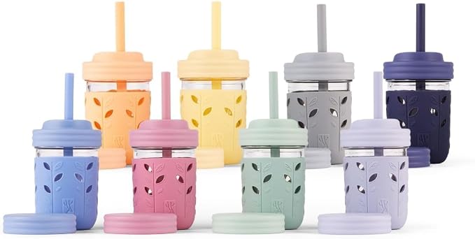 Elk and Friends Kids + Toddler Glass Cups | The Original 8oz Glass Mason Jar by ElkandFriends