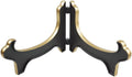 Artliving Display Stand Easel Bowl Stand for Display Large Deep Bowls, Platters and Deep Dishes Black Gold