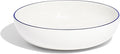 Made In Cookware - Serving Bowl - White With Navy Rim - Porcelain England