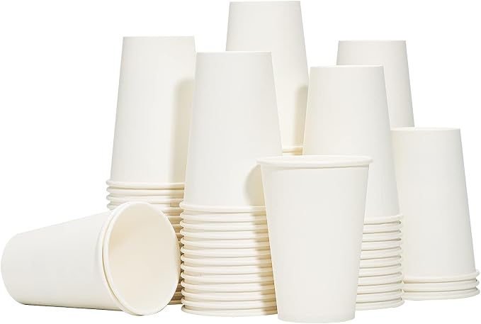 RACETOP Paper Coffee Cups 12 oz 300 Pack, Disposable Hot Paper Cups | Upgraded by RACETOP