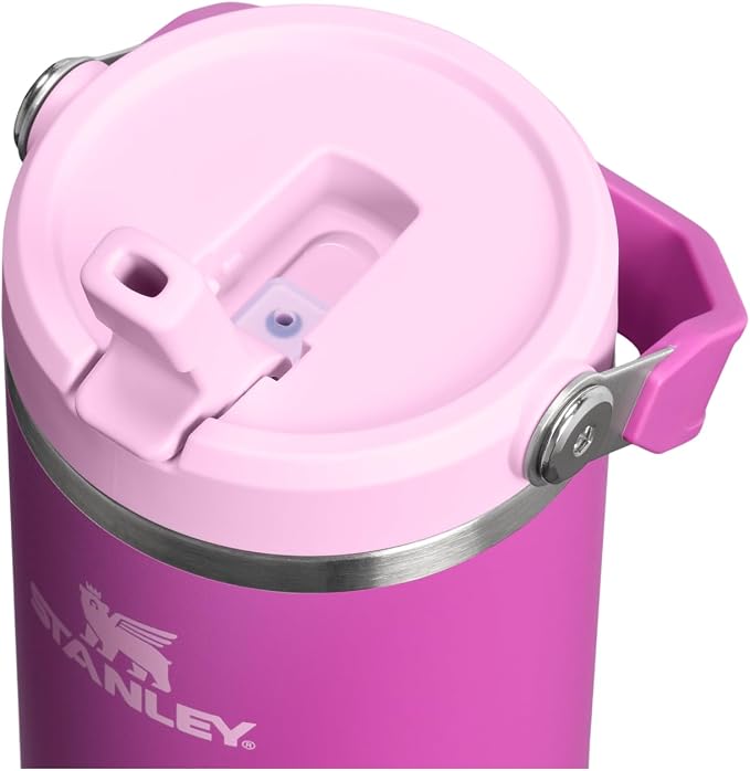 STANLEY IceFlow 2.0 Flip Straw Tumbler, 40 oz, Dark Blossom | Easy Carry Handle - Image 2