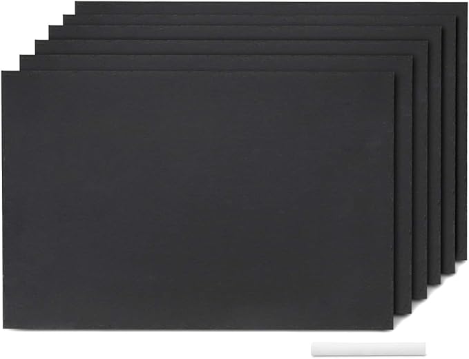 Navaris Natural Slate Serving Plates - Set of 6 Place Mat Serving Trays - Medium Rectangular Stone Table Mat Serving Platter Tiles - 11.8" x 7.8"