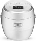 CUCKOO Micom Rice Cooker 10-Cup Uncooked / 20-Cup Cooked with Nonstick Inner Pot, Large Rice Maker with 16 Menu Options, Fuzzy Logic Technology, Auto Clean Mode, LCD Display, White (CR-1020F)