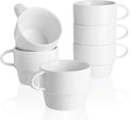 Sweese Porcelain Espresso Cups Set of 6, stackable cups, by Sweese