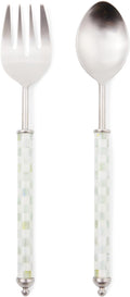 MACKENZIE-CHILDS Supper Club Salad Serving Set, Fork and Spoon Salad Servers by Unknown