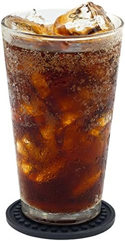 Better Kitchen Products 8 Piece Silicone Coaster Set, Black
