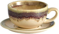 Coffeezone Vintage Design 12 oz Ceramic Latte Art Cappuccino Barista Cup by Coffeezone